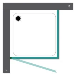 Steinkamp Life Drehtür Mit Seitenwand Sondermaß Bis 100 X 160 Cm, Anschlag Links Inkl. Easypearl, Mittig Mattiert -Steinkamp steinkamp duschabtrennungen life drehtuer mit seitenwand 6513329