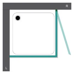 Steinkamp Life Drehtür Mit Seitenwand Sondermaß Bis 100 X 160 Cm, Anschlag Rechts Inkl. Easypearl -Steinkamp steinkamp duschabtrennungen life drehtuer mit seitenwand 6513332