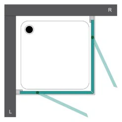 Steinkamp Living Eckeinstieg 90 X 90 X 200 Cm Inkl. Easypearl -Steinkamp steinkamp duschabtrennungen living eckeinstieg 90 x 6080221