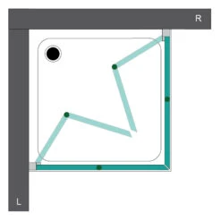 Steinkamp Living Eckeinstieg Drehfalttür 90 X 80 X 200 Cm Inkl. Easypearl -Steinkamp steinkamp duschabtrennungen living eckeinstieg drehfalttuer 90 6080332