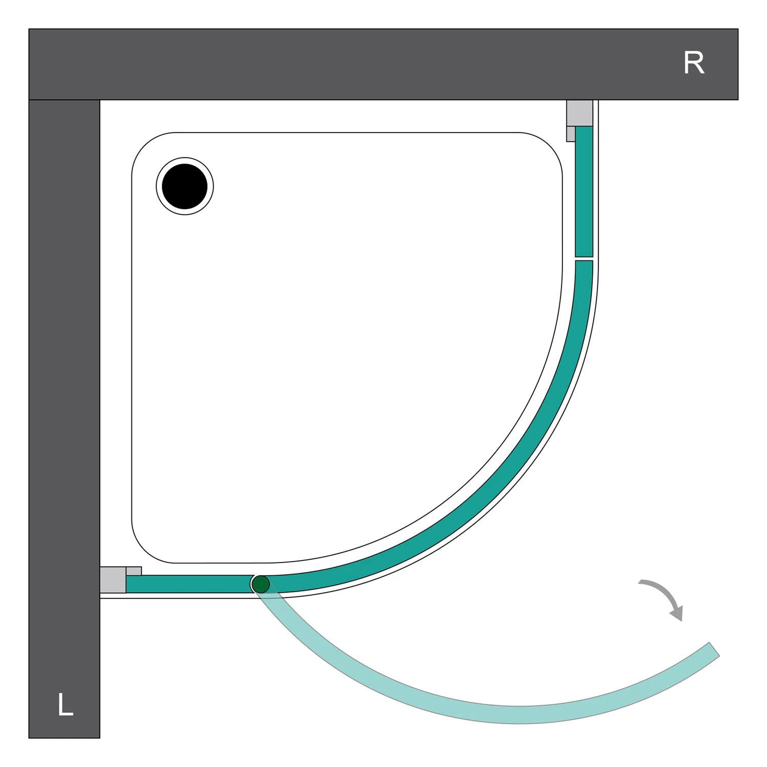 Steinkamp Living Runddusche 3-teilig 90 x 90 cm Radius 55 cm Anschlag links inkl. easypearl, mittig mattiert Steinkamp Living Runddusche 3-teilig 90 X 90 Cm Radius 55 Cm Anschlag Links Inkl. Easypearl, Mittig Mattiert -Steinkamp steinkamp duschabtrennungen living runddusche 3 teilig 6162667