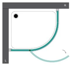 Steinkamp Living Runddusche 3-teilig 100 X 90 Cm Radius 55cm Anschlag Links Inkl. Easypearl, Mittig Mattiert -Steinkamp steinkamp duschabtrennungen living runddusche 3 teilig 6768471