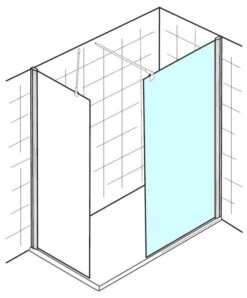Steinkamp Walk-In Six Frontelement Gerade 90 X 200 Cm Inkl. Easypearl, Mittig Mattiert -Steinkamp steinkamp duschabtrennungen walk six frontelement gerade 6157714