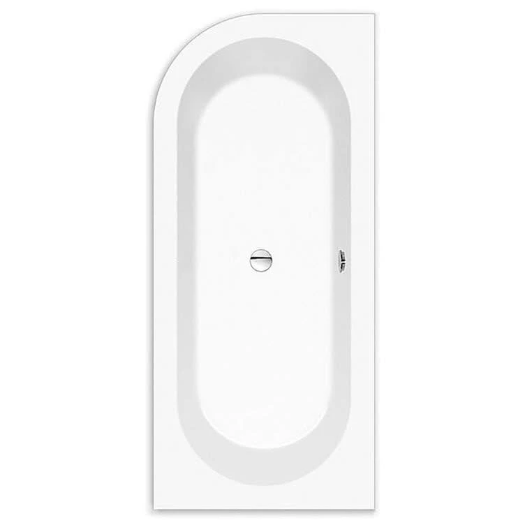 Steinkamp Living Eckbadewanne 180 X 80 Cm Mit Schürze Links, Inkl. Ab- Und Überlaufgarnitur M5