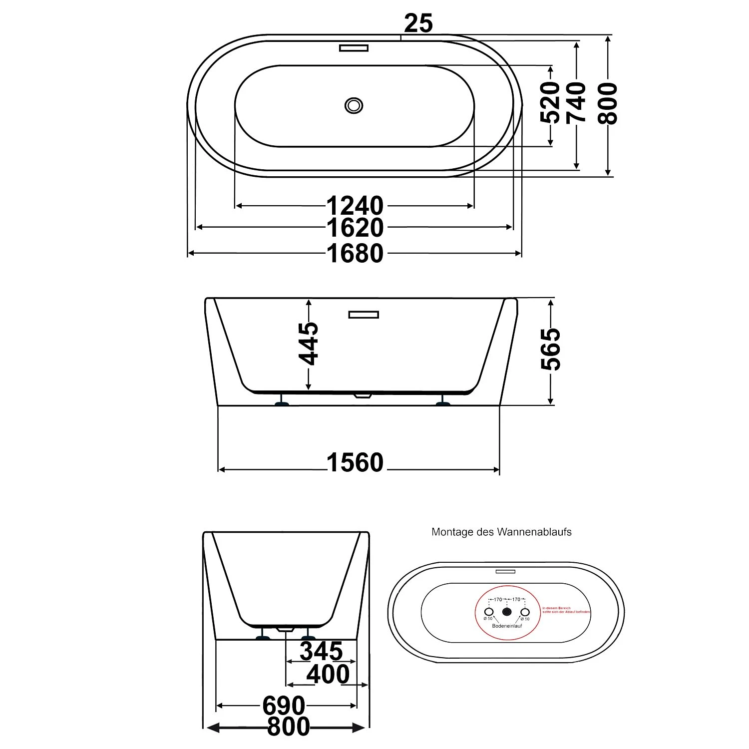 Steinkamp Loft freistehende Ovalbadewanne 168 x 80 cm Steinkamp Loft Freistehende Ovalbadewanne 168 X 80 Cm -Steinkamp steinkamp freistehende badewannen loft ovalbadewanne 168 9415085
